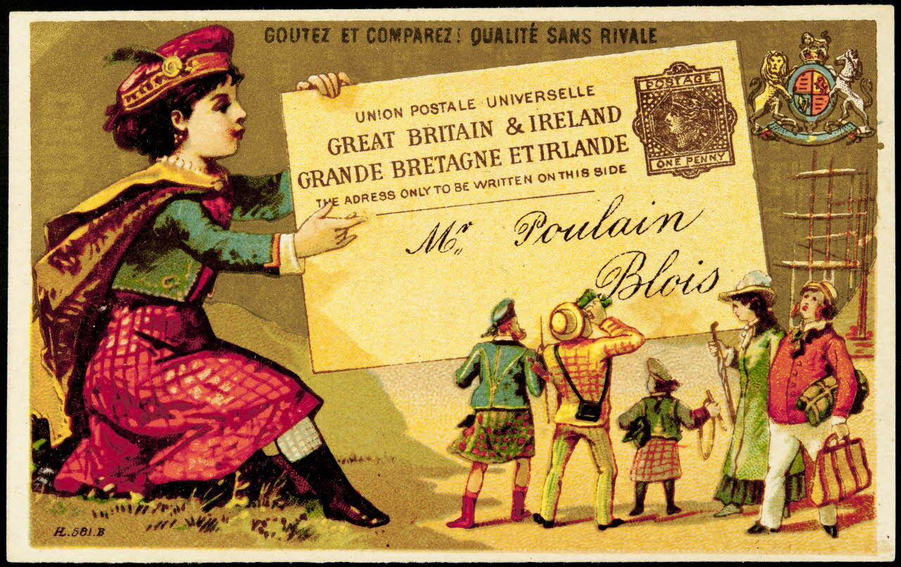 Imprimerie H. Laas carte réclame chromo Paris 1878-1905 1995.1.1129.8 Photo