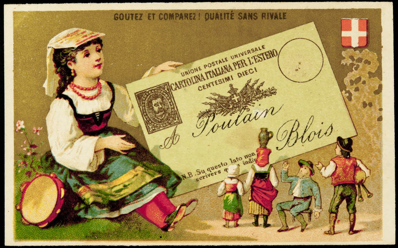 Imprimerie H. Laas carte réclame chromo Paris 1878-1905 1995.1.1129.9 Photo