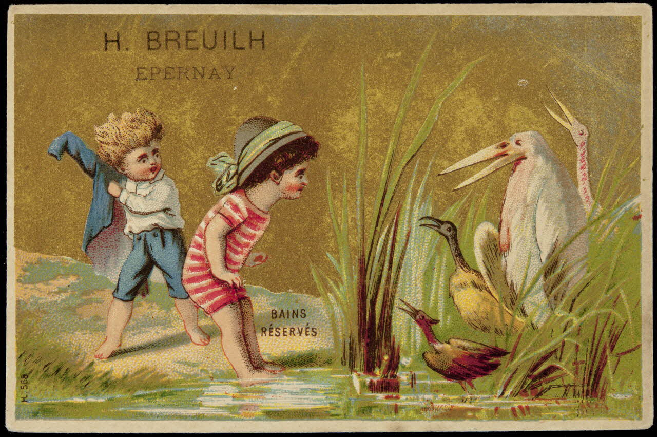 Imprimerie H. Laas carte réclame chromo Paris 1878-1905 1995.1.1130.1 Photo