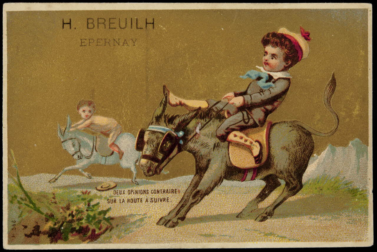 Imprimerie H. Laas carte réclame chromo Paris 1878-1905 1995.1.1130.4 Photo