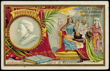 Imprimerie H. Laas ; Poulain carte réclame chromo Paris 1878-1905 1995.1.1132.3 Photo
