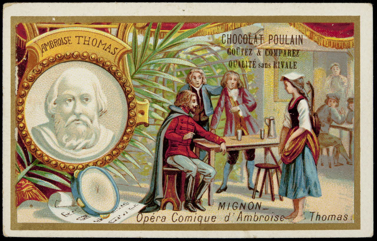 Imprimerie H. Laas ; Poulain carte réclame chromo Paris 1878-1905 1995.1.1132.4 Photo