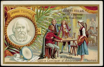 Imprimerie H. Laas ; Poulain carte réclame chromo Paris 1878-1905 1995.1.1132.4 Photo