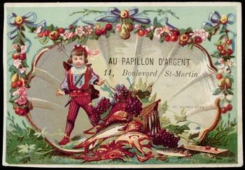 Imprimerie H. Laas carte réclame chromo Paris 1878-1900 1995.1.1134.1 Photo