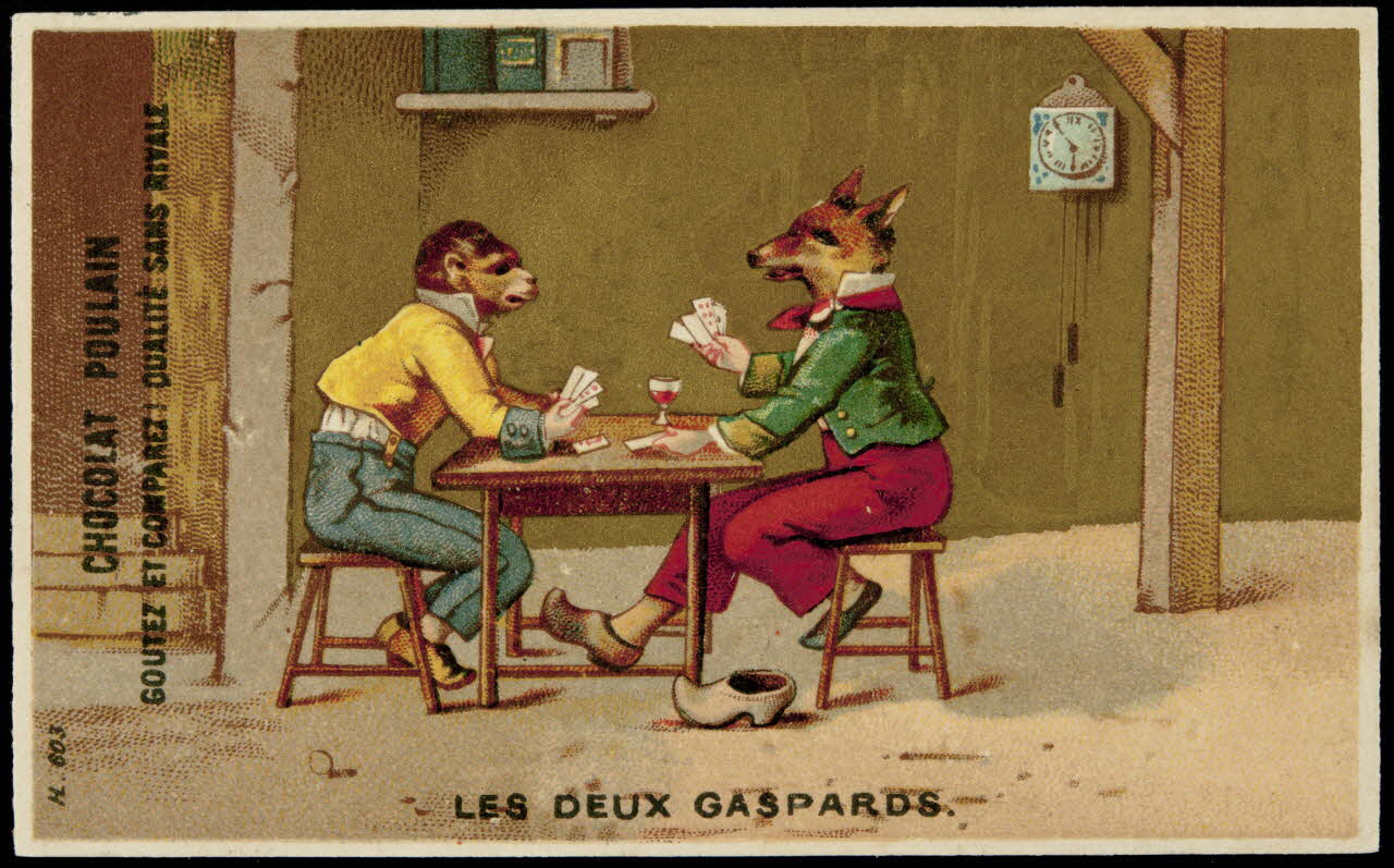 Imprimerie H. Laas carte réclame chromo Paris 1878-1905 1995.1.1137.3 Photo
