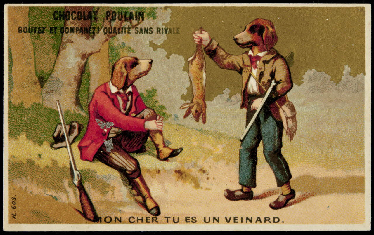 Imprimerie H. Laas carte réclame chromo Paris 1878-1905 1995.1.1137.4 Photo