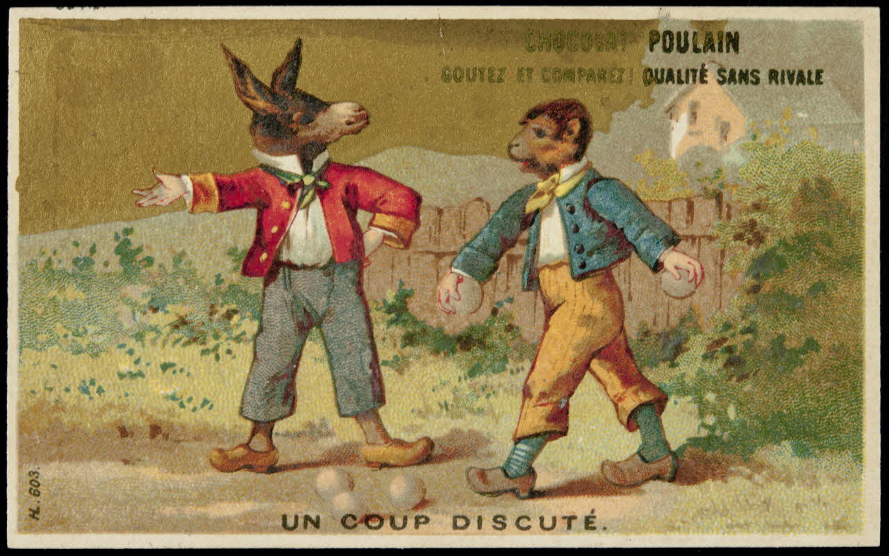 Imprimerie H. Laas carte réclame chromo Paris 1878-1905 1995.1.1137.5 Photo