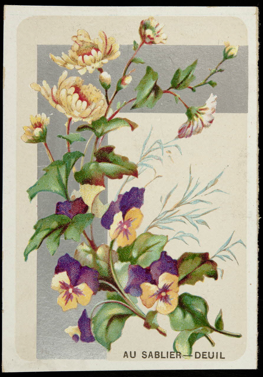 Imprimerie H. Laas carte réclame chromo Paris 1878-1900 1995.1.1140.1 Photo