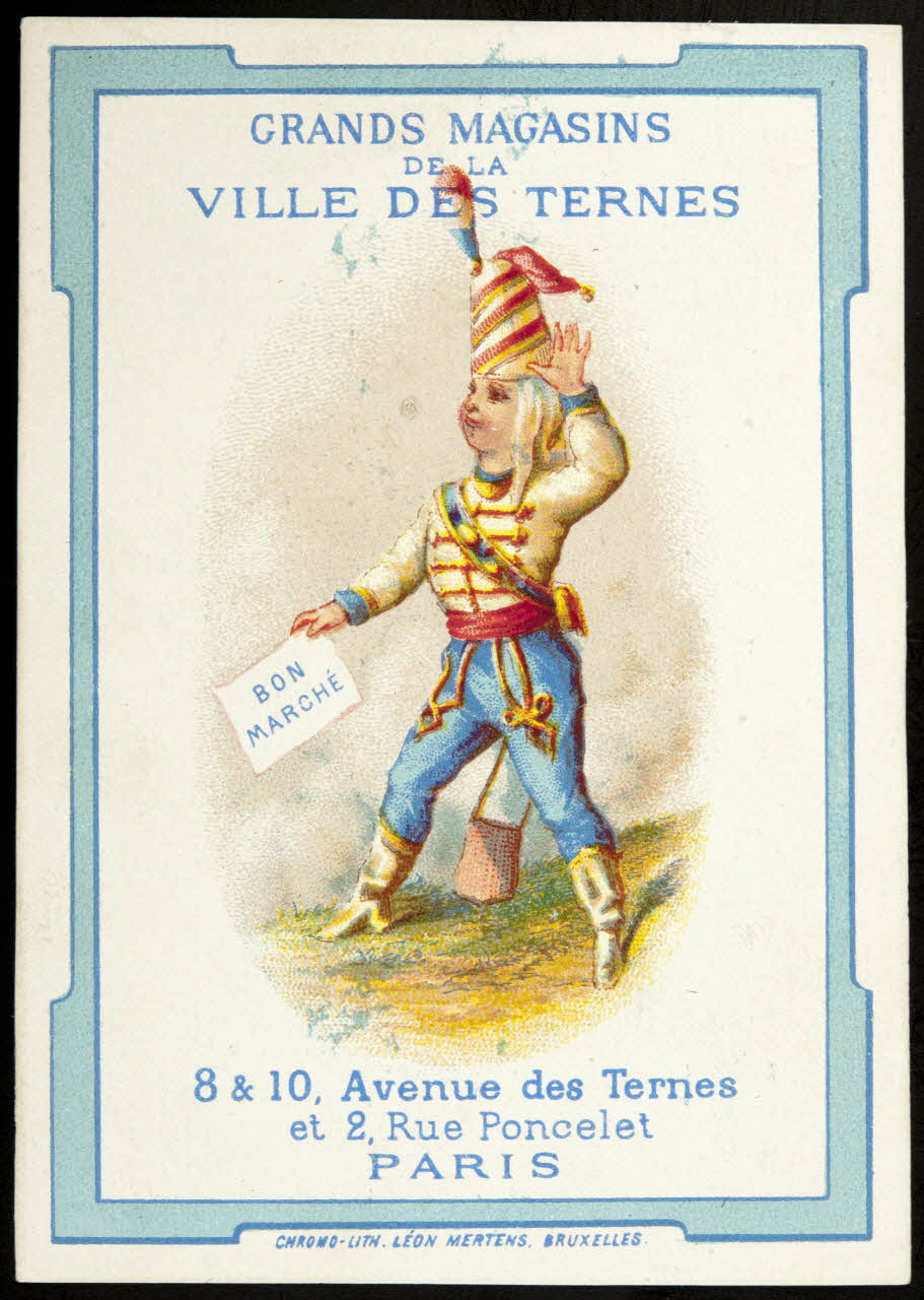 Mertens Léon carte réclame chromo Bruxelles 1920 1995.1.1143.1 Photo