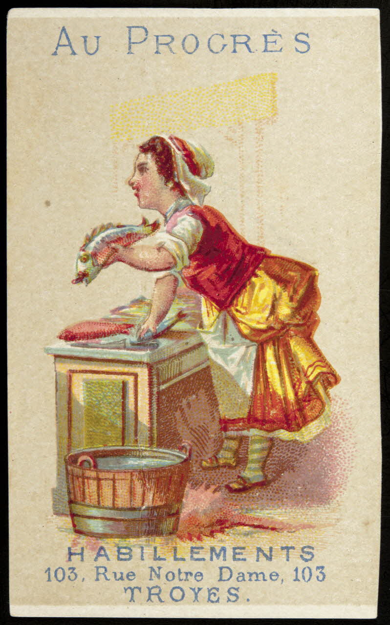 Mertens Léon carte réclame chromo Paris 1920 1995.1.1143.12 Photo