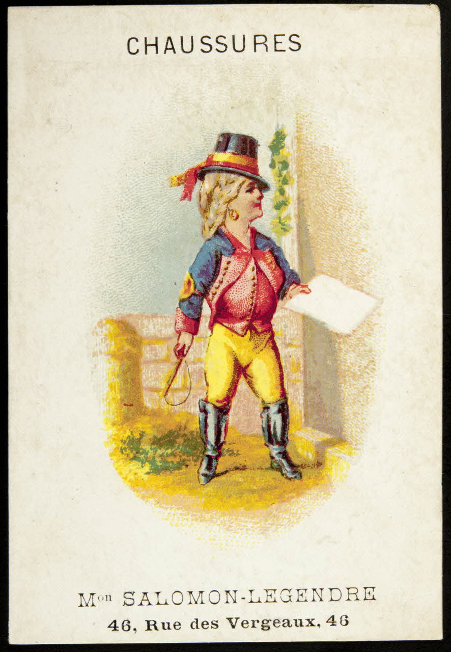 Mertens Léon carte réclame chromo Paris 1920 1995.1.1143.7 Photo