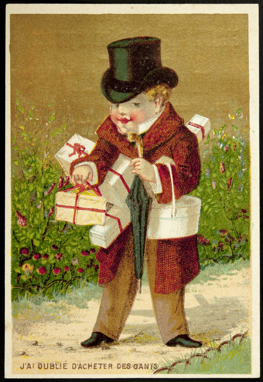Mertens Léon carte réclame chromo Paris 1920 1995.1.1146.3 Photo