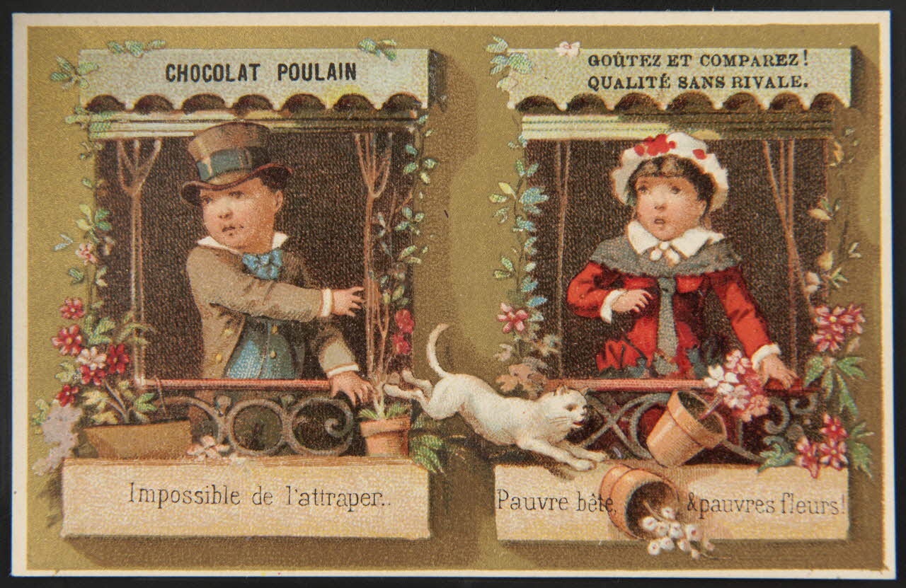 Baster & Vieillemard carte réclame chromo Paris 1878-1914 1995.1.119.3 Photo
