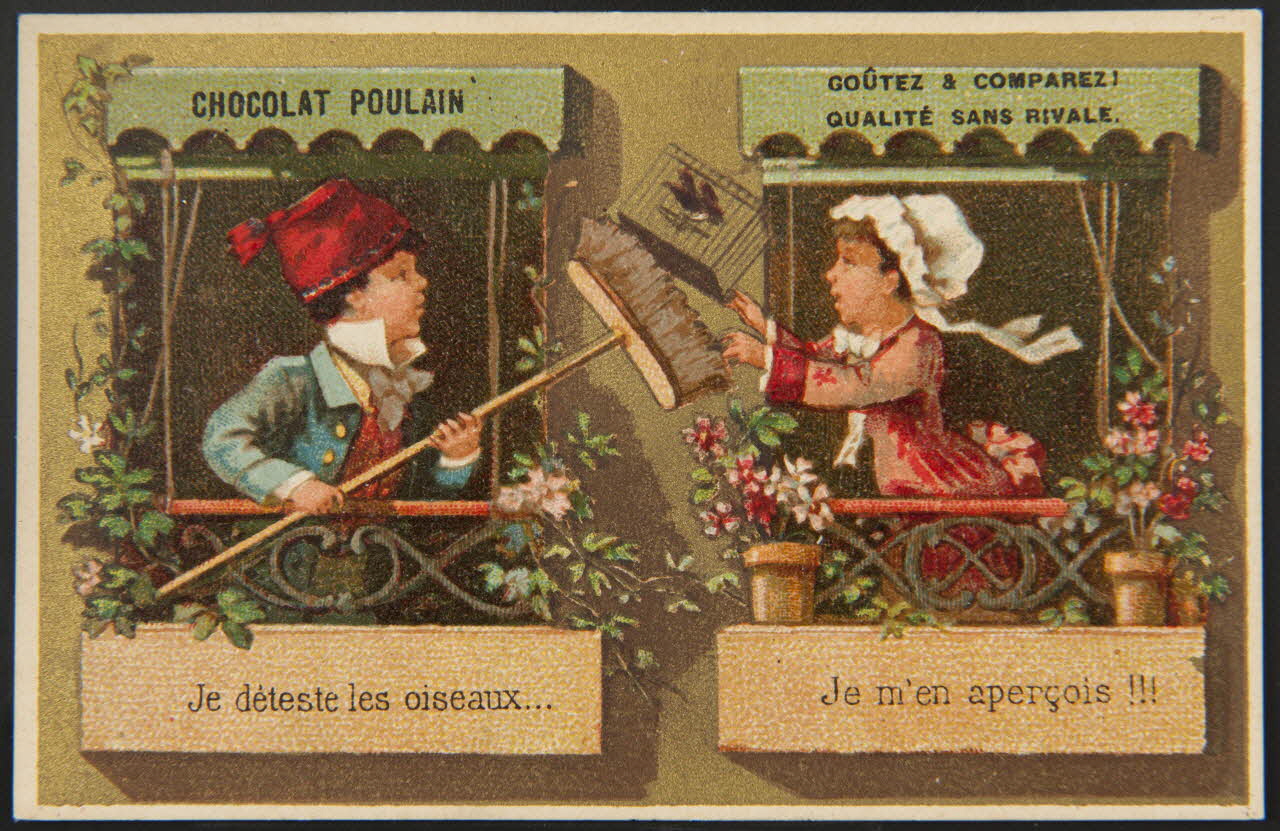 Baster & Vieillemard carte réclame chromo Paris 1878-1914 1995.1.119.4 Photo