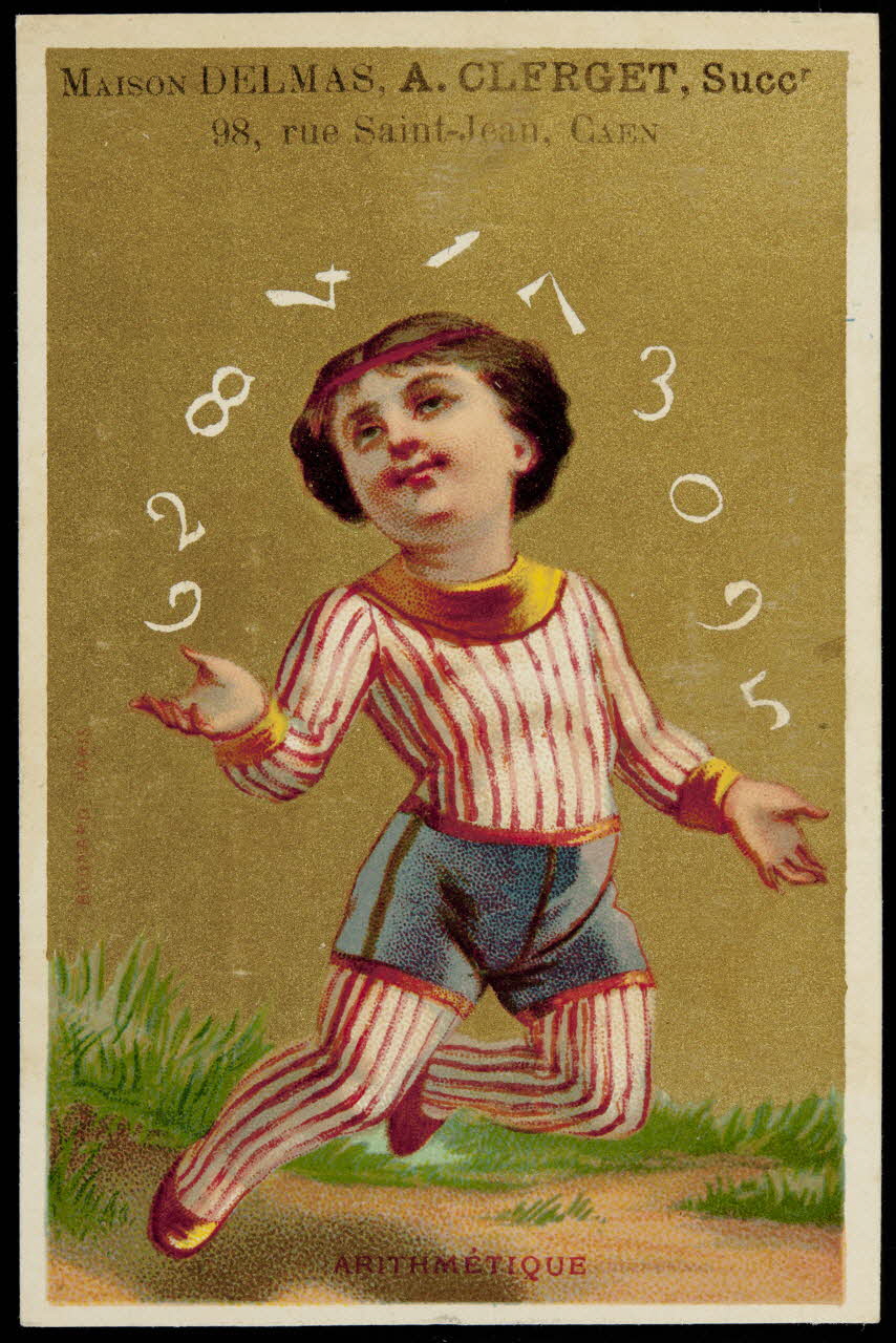 Bognard carte réclame chromo Paris 1876-1890 1995.1.12.1 Photo