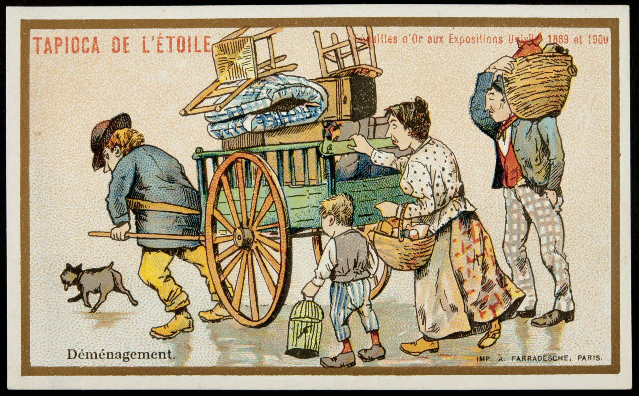 carte réclame chromo Paris 1900 1995.1.1200.16 Photo