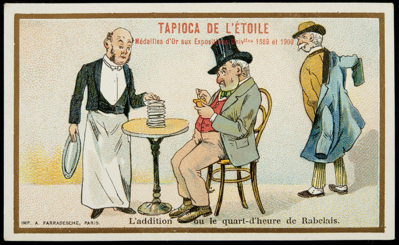 carte réclame chromo Paris 1900 1995.1.1200.25 Photo