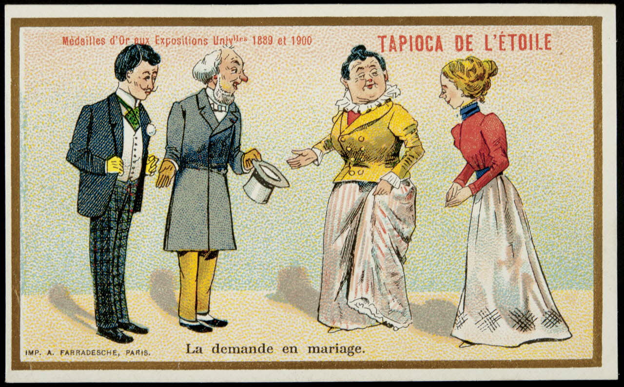 carte réclame chromo Paris 1900 1995.1.1200.30 Photo