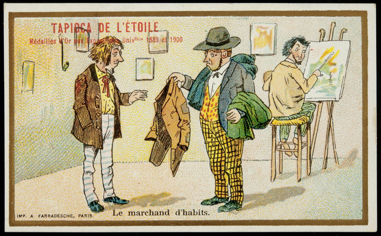 carte réclame chromo Paris 1900 1995.1.1200.41 Photo