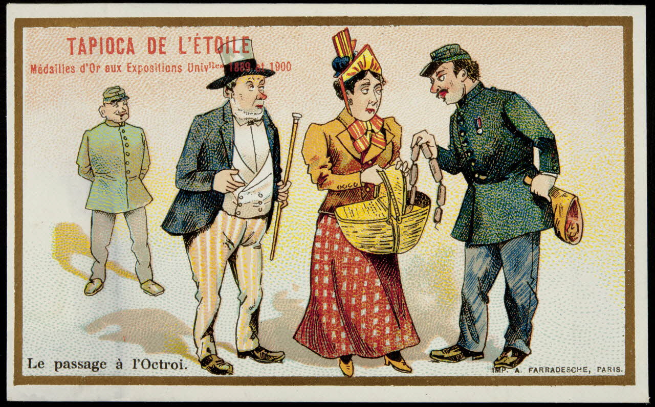 carte réclame chromo Paris 1900 1995.1.1200.43 Photo