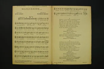 Maurice Roget ; René Dorin ; Maurice Chevalier ; Lucien Brulé partition de musique petit format 1927 1966.211.4  Photo Mucem