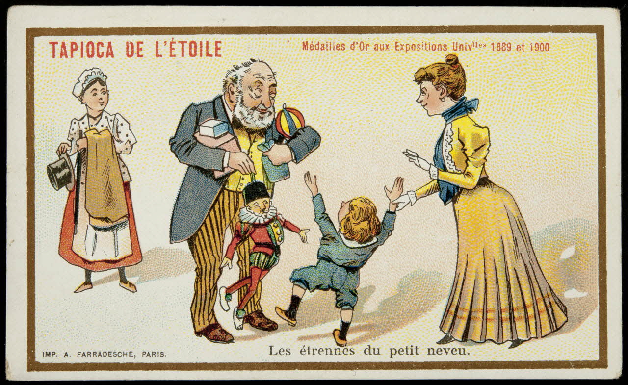 carte réclame chromo Paris 1900 1995.1.1200.50 Photo