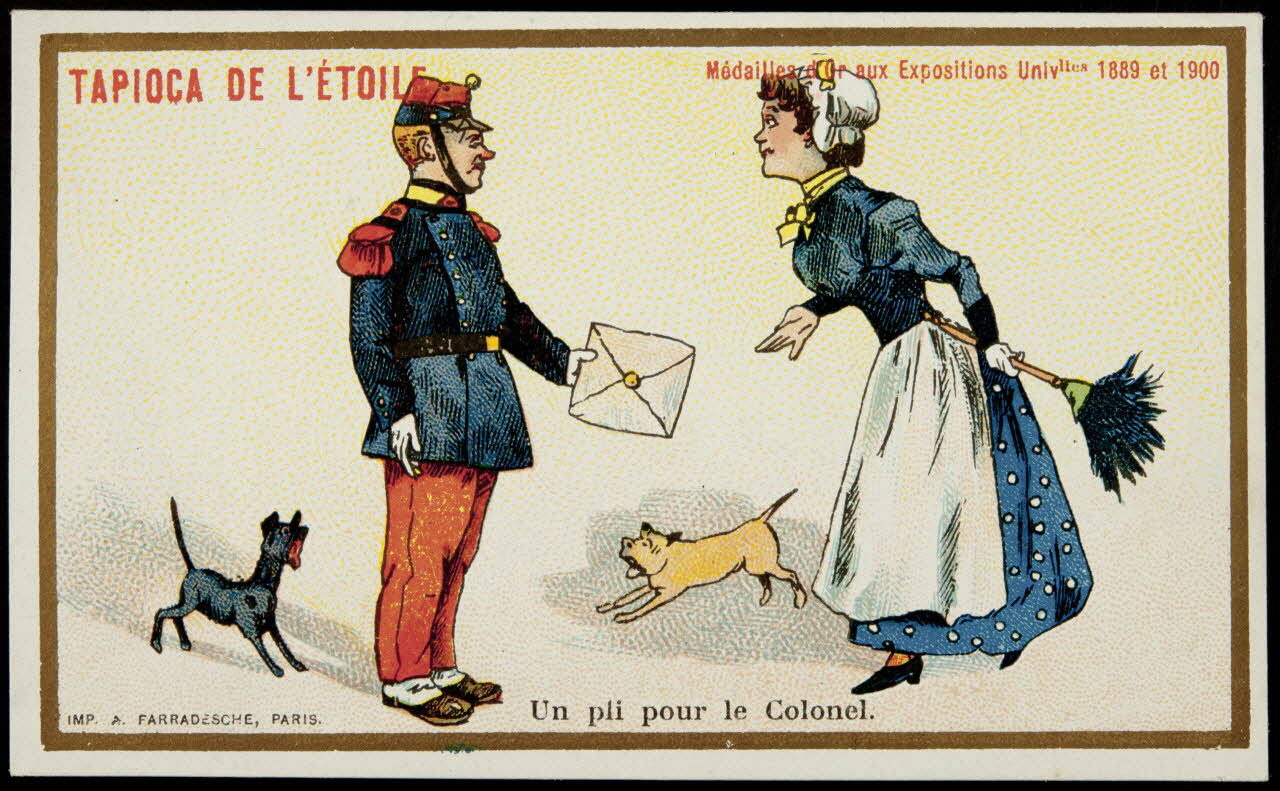 carte réclame chromo Paris 1900 1995.1.1200.64 Photo
