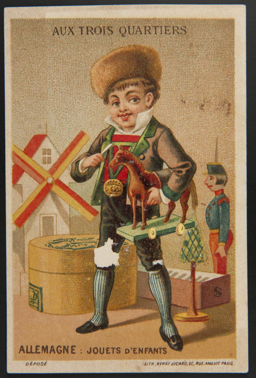 carte réclame chromo Paris 1884-1890 1995.1.1202.1 Photo