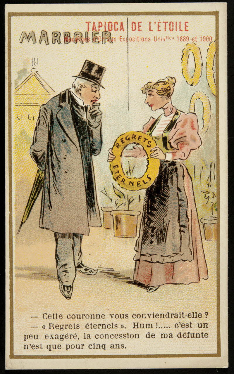 carte réclame chromo Paris 1900 1995.1.1209.10 Photo