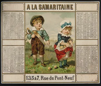 carte réclame chromo Paris 1884-1900 1995.1.1210.3  Photo