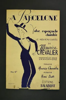 Henri Betti ; Maurice Chevalier ; Francis F. Salabert partition de musique petit format 1941 1966.211.7  Photo Mucem