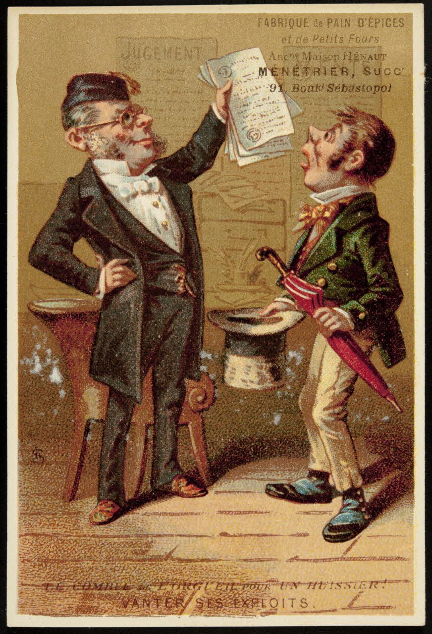 carte réclame chromo Paris 1884-1890 1995.1.1214.3 Photo