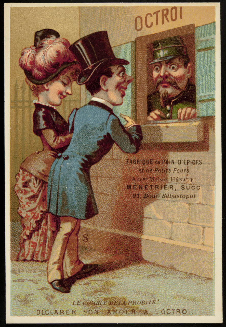 carte réclame chromo Paris 1884-1890 1995.1.1214.7 Photo