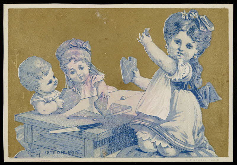 Jules Chéret carte réclame chromo Paris 1875-1881 1995.1.1224.1 Photo