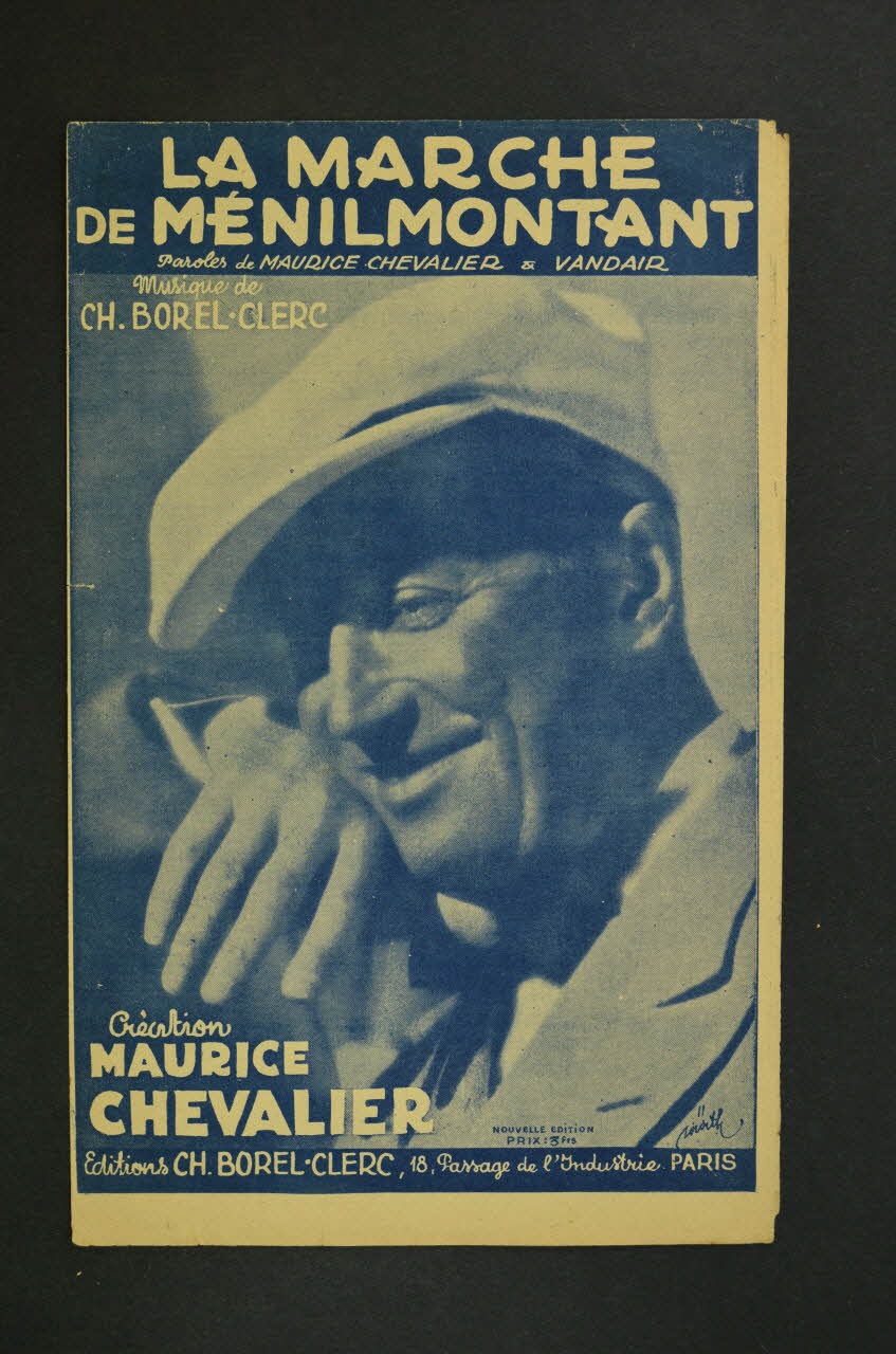 Maurice Vandair ; Maurice Chevalier ; Charles Borel-Clerc partition de musique petit format 1942 1966.211.8  Photo Mucem