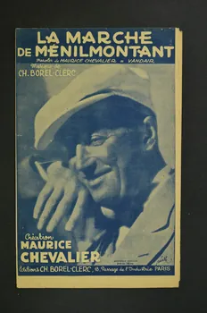 Maurice Vandair ; Maurice Chevalier ; Charles Borel-Clerc partition de musique petit format 1942 1966.211.8  Photo Mucem