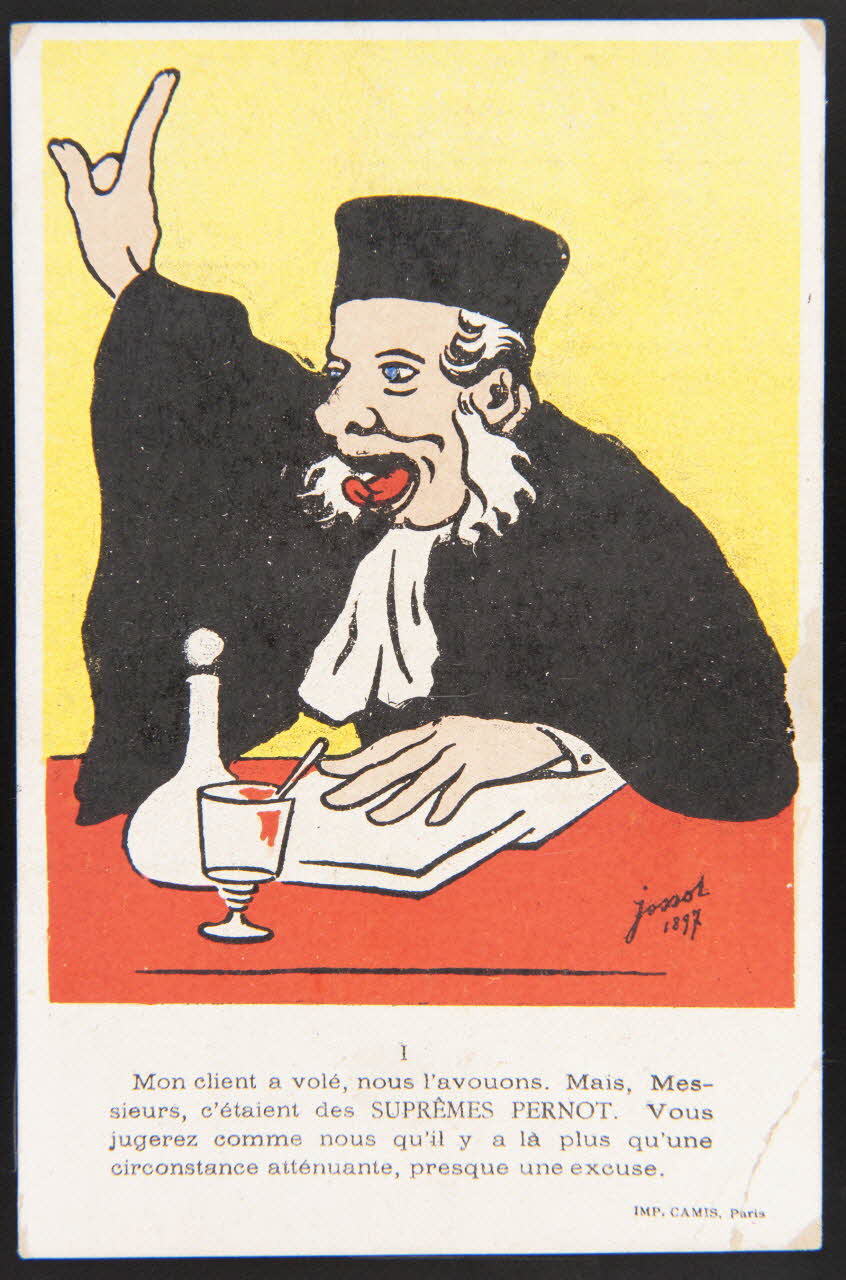 Jossot carte réclame chromo Paris 1897 1995.1.1245.3 Photo