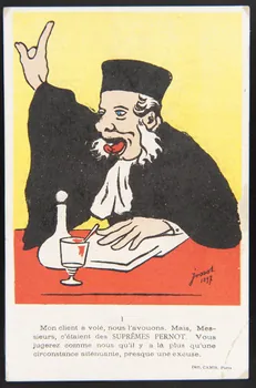 Jossot carte réclame chromo Paris 1897 1995.1.1245.3 Photo