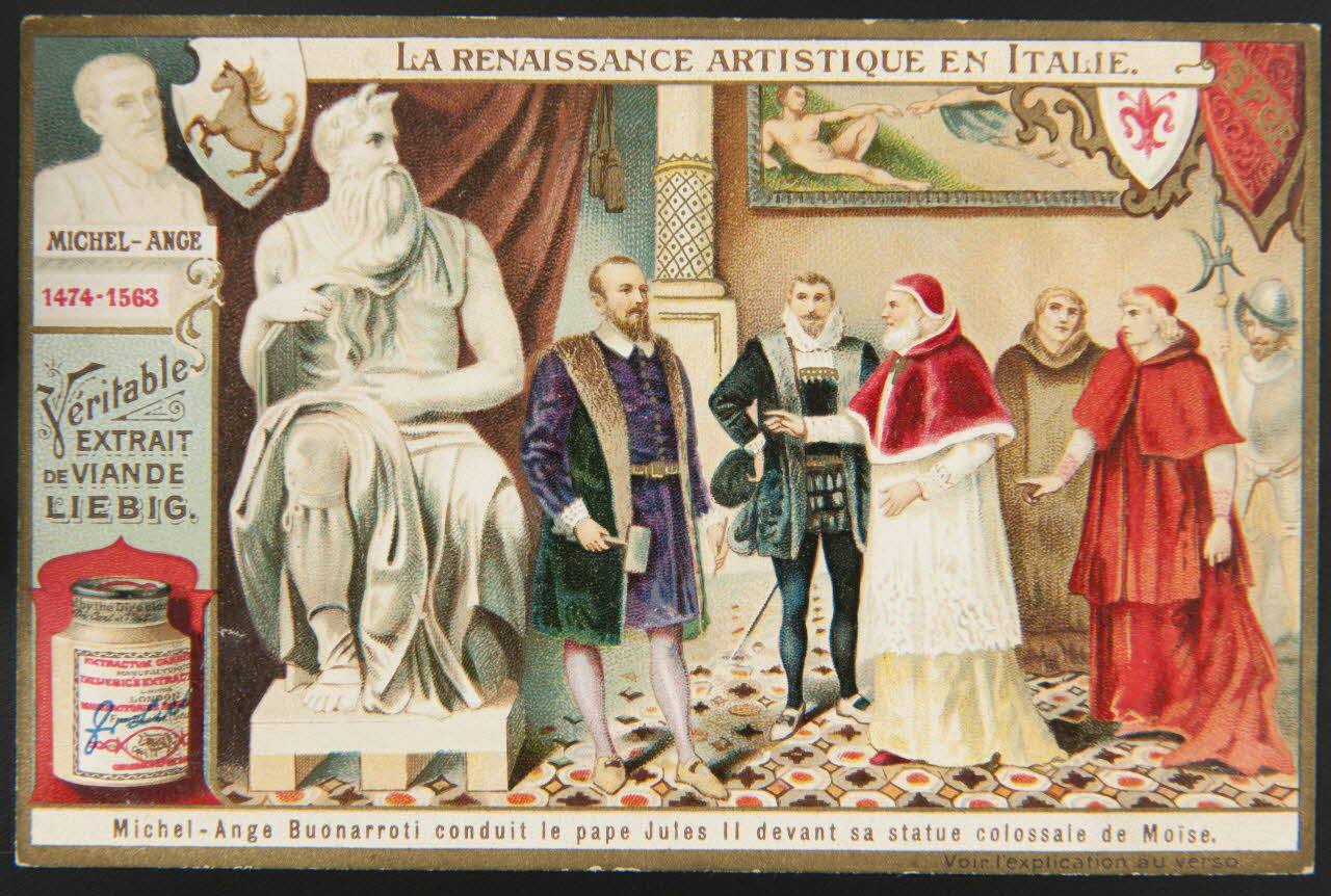 Giorgio Vasari carte réclame chromo Anvers 1904 1995.1.1262.4 Photo