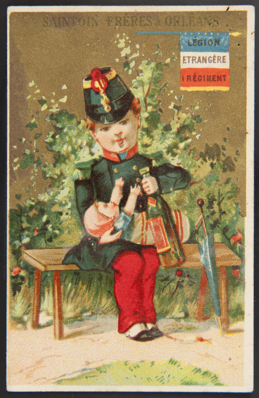 Bourgerie carte réclame chromo Paris 1883-1910 1995.1.1321.12 Photo