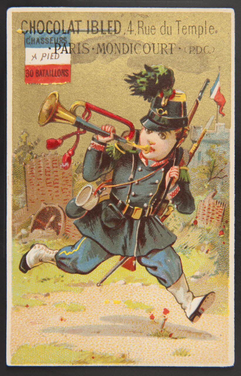 Bourgerie carte réclame chromo Paris 1880-1910 1995.1.1321.2  Photo