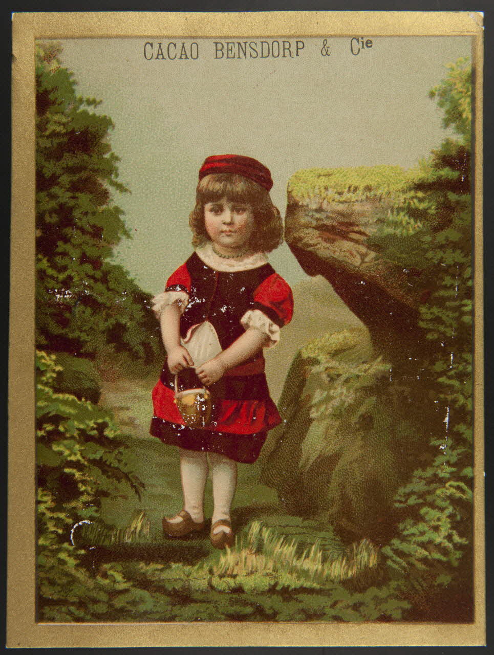 Bourgerie carte réclame chromo Paris 1880-1910 1995.1.1322.1 Photo