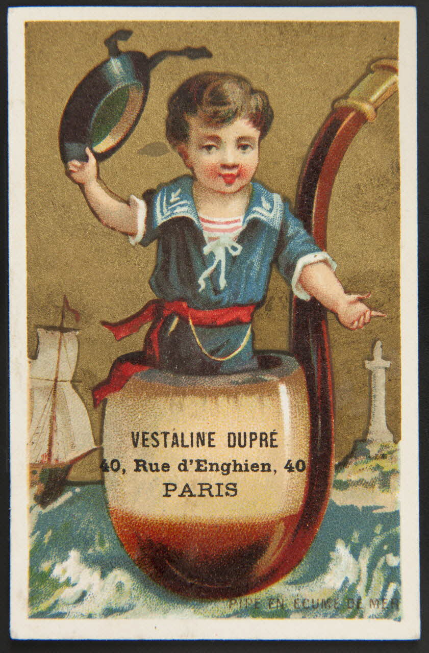 Bourgerie carte réclame chromo Paris 1880-1910 1995.1.1325.2 Photo