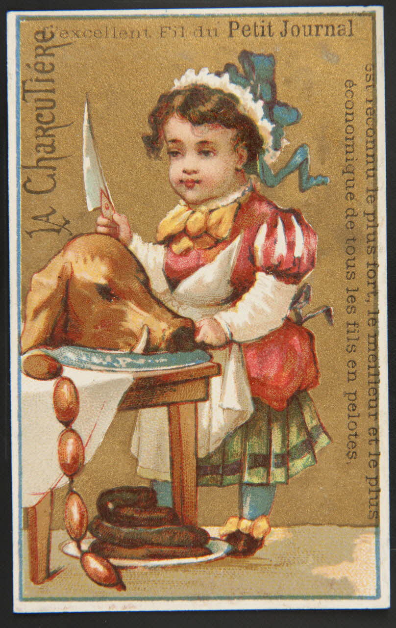 Bourgerie carte réclame chromo Paris 1880-1910 1995.1.1326.3 Photo