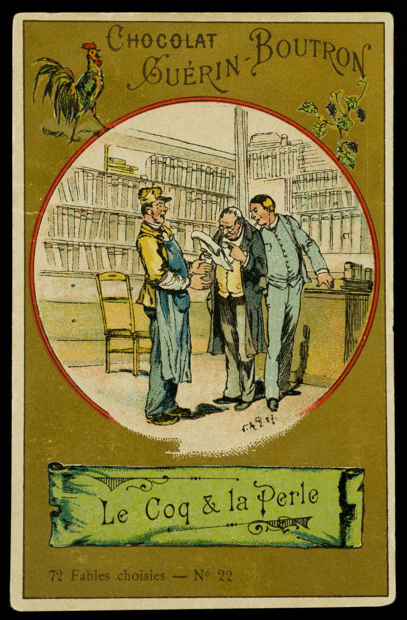 Baster & Vieillemard carte réclame chromo Paris 1889-1895 1995.1.133.19 Photo