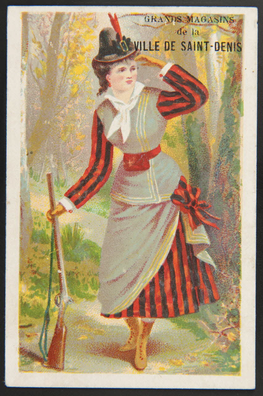 Bourgerie carte réclame chromo Paris 1880-1910 1995.1.1331.1 Photo