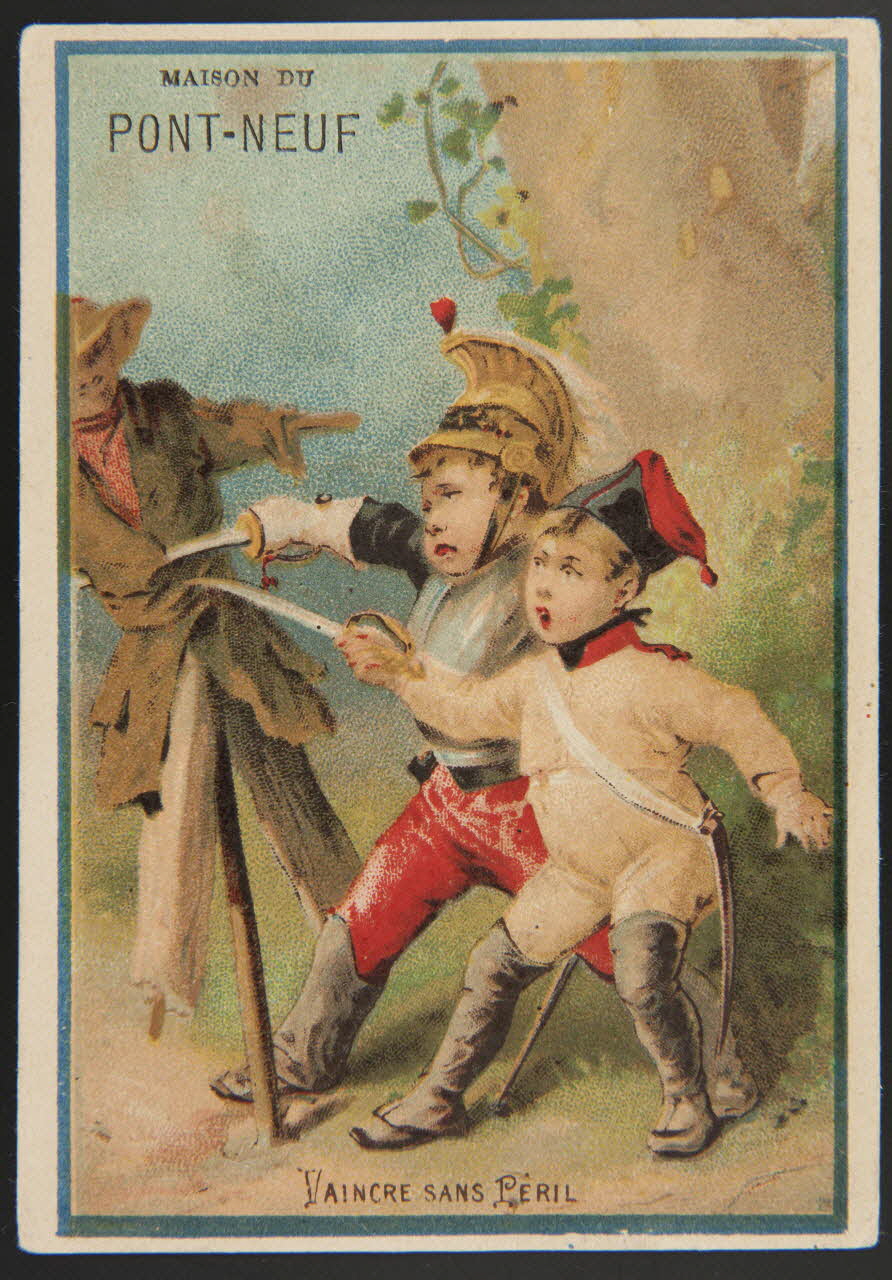 Bourgerie carte réclame chromo Paris 1880-1910 1995.1.1332.5 Photo