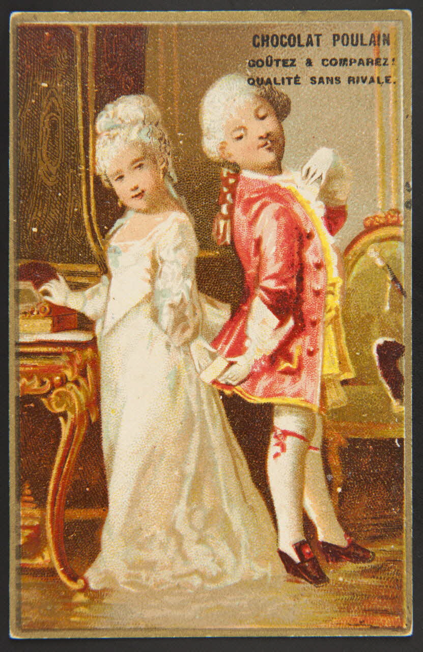 Bourgerie carte réclame chromo Paris 1880-1910 1995.1.1333.1 Photo