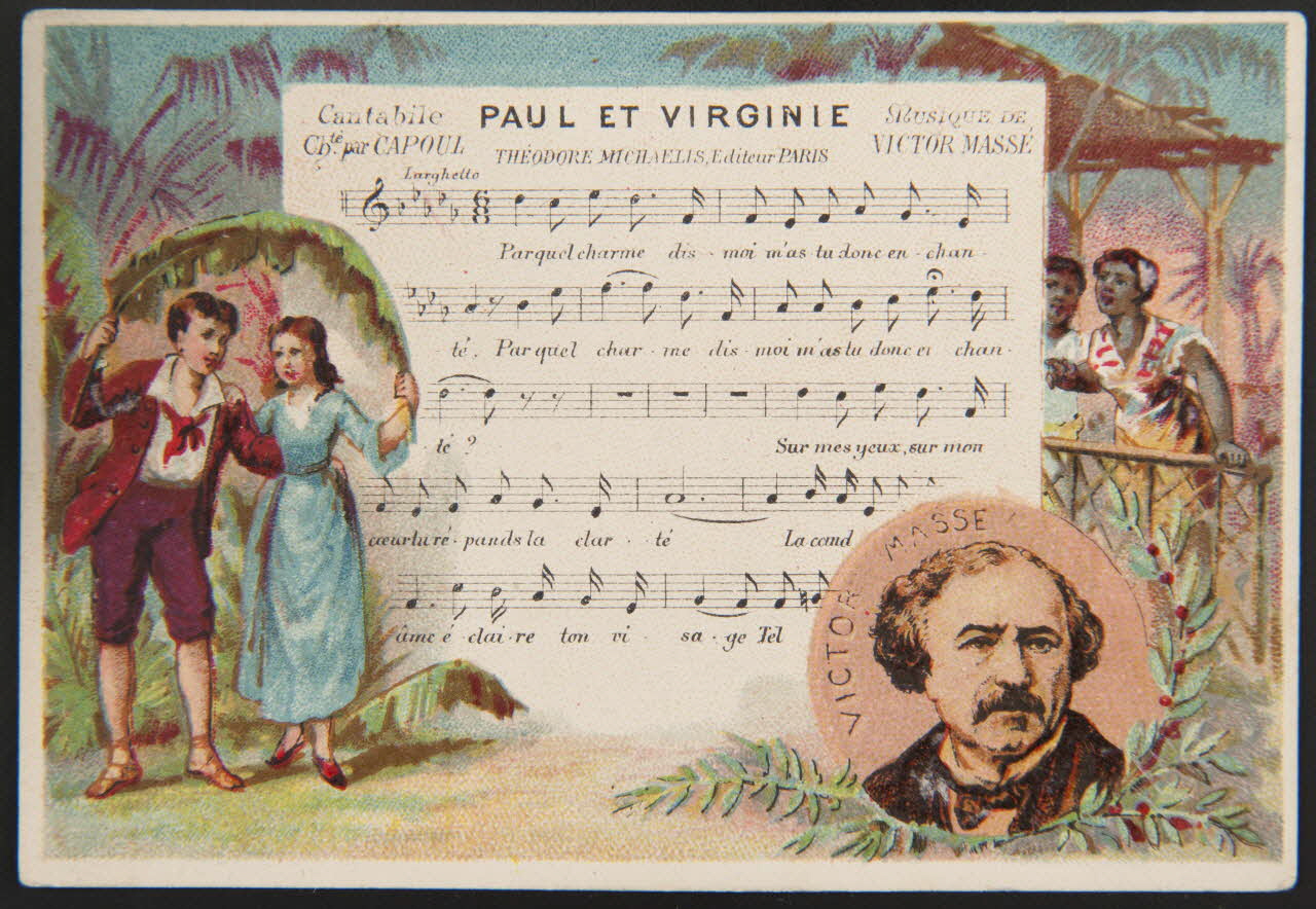 Bourgerie carte réclame chromo Paris 1889-1910 1995.1.1334.5 Photo