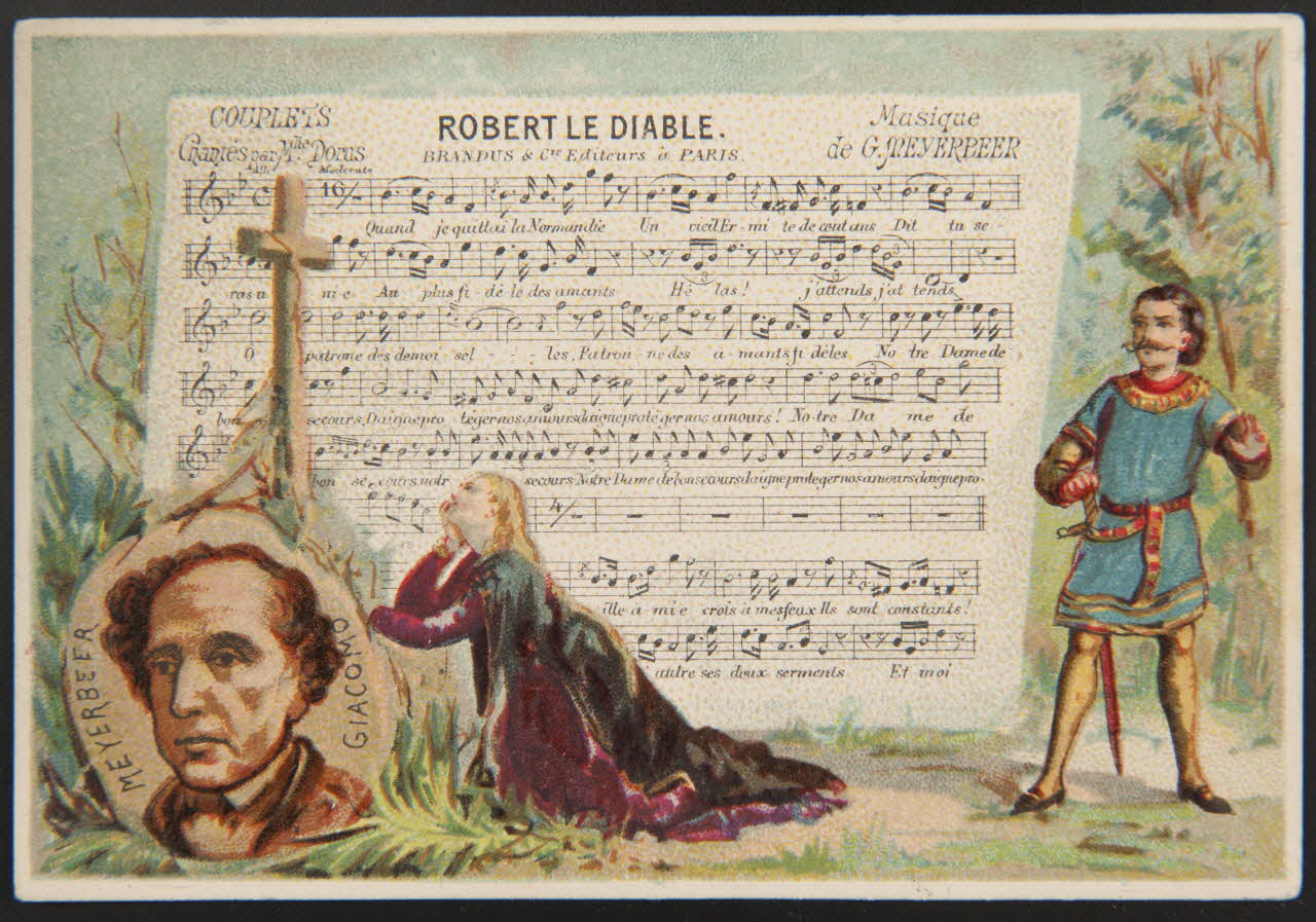 Bourgerie carte réclame chromo Paris 1889-1910 1995.1.1334.6 Photo Mucem